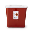 Sharps Container Sharps-A-Gator™ Red Base 10-1/4 H X 7 D X 10-1/2 W Inch Vertical Entry 2 Gallon - BeHope