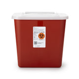 Sharps Container Sharps-A-Gator™ Red Base 10-1/4 H X 7 D X 10-1/2 W Inch Vertical Entry 2 Gallon - BeHope