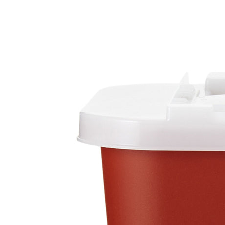 Sharps Container Sharps-A-Gator™ Red Base 10-1/4 H X 7 D X 10-1/2 W Inch Vertical Entry 2 Gallon - BeHope