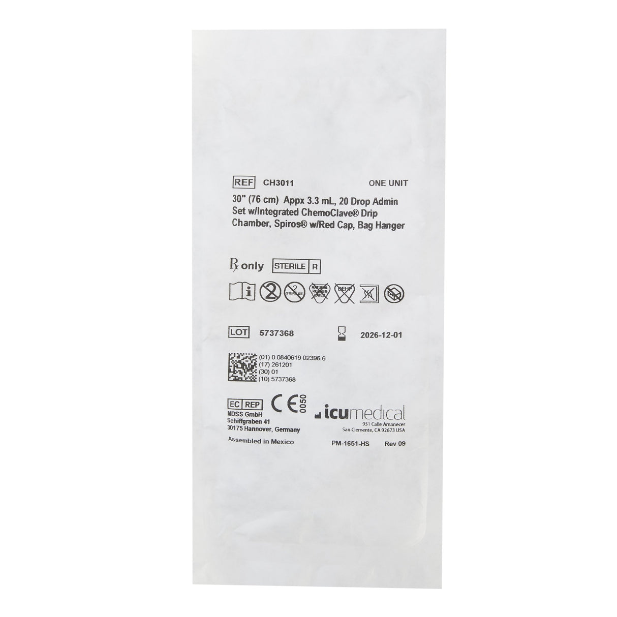Primary Iv Administration Set Icu Gravity - BeHope
