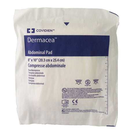 Abdominal Pad Dermacea™ 8 X 10 Inch NonSterile 432 per Case - BeHope