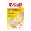 Adhesive Strip Band-AidÂ® with NeosporinÂ® Plastic / Neosporin Tan 3/4 X 3 Inch / 1 X 3 Inch Sterile - BeHope