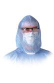 Head / Beard Cover One Size Fits Most Blue Elastic Closure - BeHope
