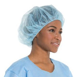 Bouffant Cap Halyard Large Blue Elastic Closure - Behope