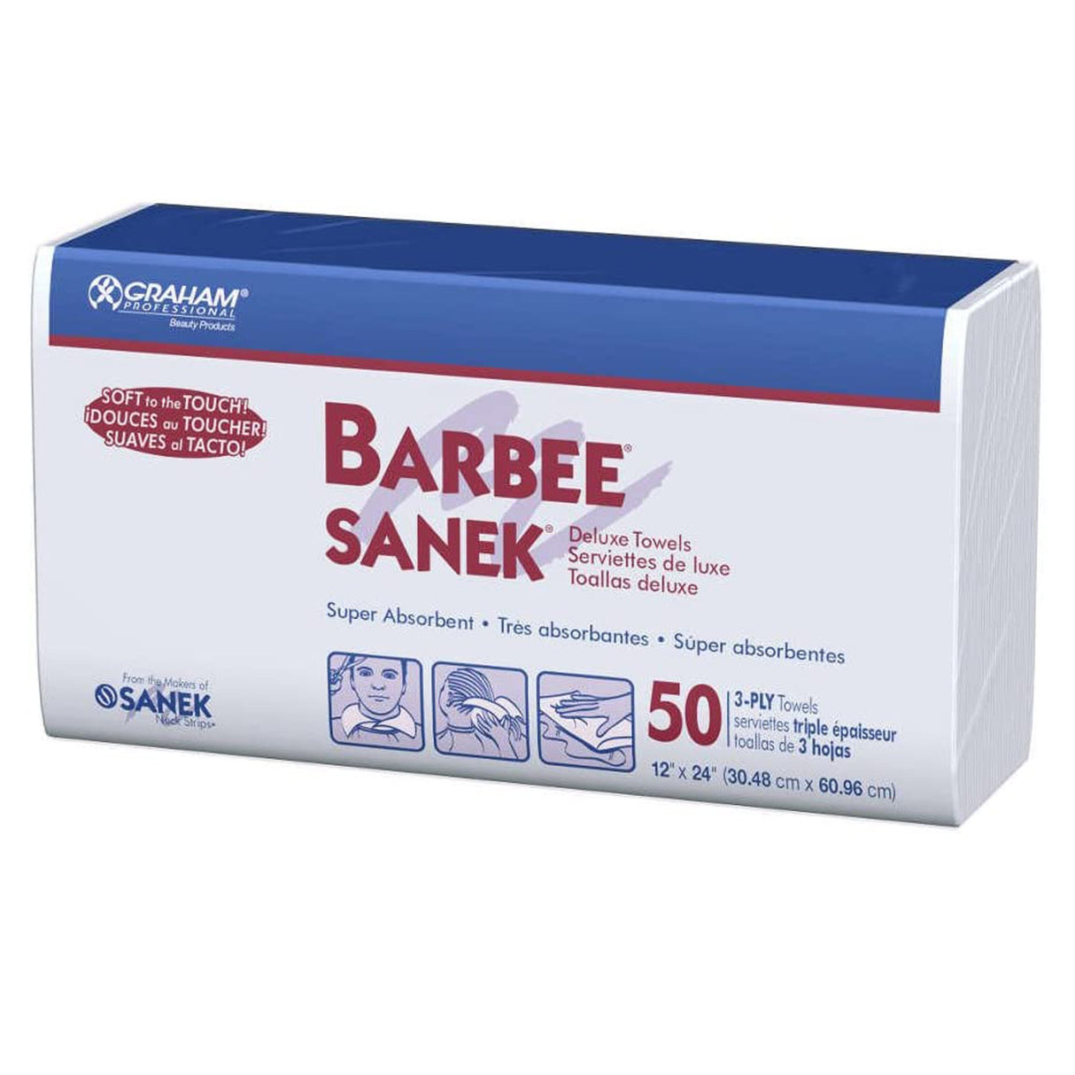 Procedure Towel Barbee® 12 W X 24 L Inch White NonSterile - BeHope