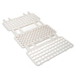 Fold and Snap Test Tube Rack 60 Place 5 to 15 mL Tube Size White 2-2/5 X 4-1/8 X 9-2/3 Inch - BeHope