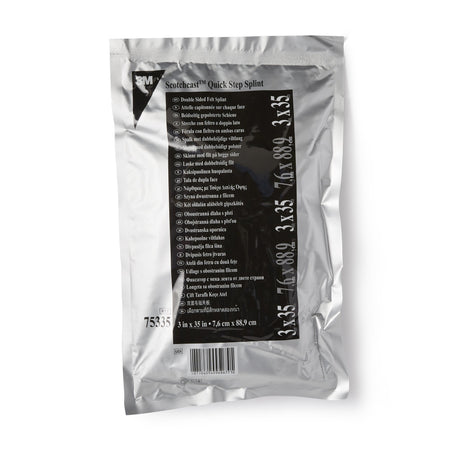 Padded Precut Splint 3M™ Scotchcast™ Quick Step Double Sided Felt 3 X 35 Inch Felt / Fiberglass White - BeHope