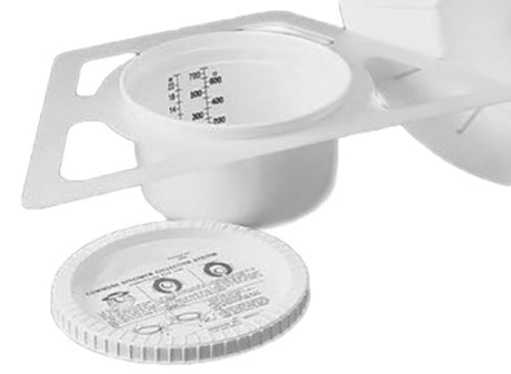 Commode Specimen Collector Dover™ 6 X 8 X 10 Inch 700 Ml (24 Oz.) Snap-on Lid Instructions For Use Nonsterile - Behope