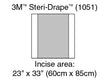 Surgical Drape 3M™ Steri-Drape™ X-Large Incise Drape 23 W X 33 L Inch Sterile - BeHope
