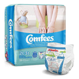Male Toddler Training Pants Comfees® Pull On with Tear Away Seams Size 2T to 3T Disposable Moderate Absorbency - BeHope