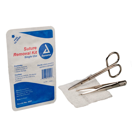 Dynarex Sterile Single Use Suture and Staple Removal Kit - BeHope