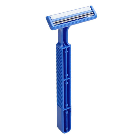 Personal Razor Long Handle Twin Blade Lubricating Strip Disposable - BeHope