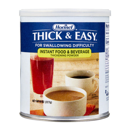 Food and Beverage Thickener Thick & Easy® 8 oz. Canister Unflavored Powder IDDSI Level 0 Thin - BeHope