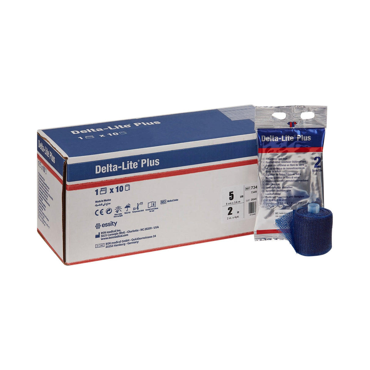 Cast Tape Delta-Lite® Plus 2 Inch X 12 Foot Fiberglass / Resin Deep Blue - BeHope