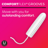 Tampon U by Kotex® Click® Super Plus Absorbency Plastic Applicator Individually Wrapped - BeHope