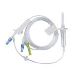 Primary IV Administration Set LifeShield® Gravity 2 Ports 15 Drops / mL Drip Rate Without Filter 100 Inch Tubing Solution Without Flow Regulator - BeHope