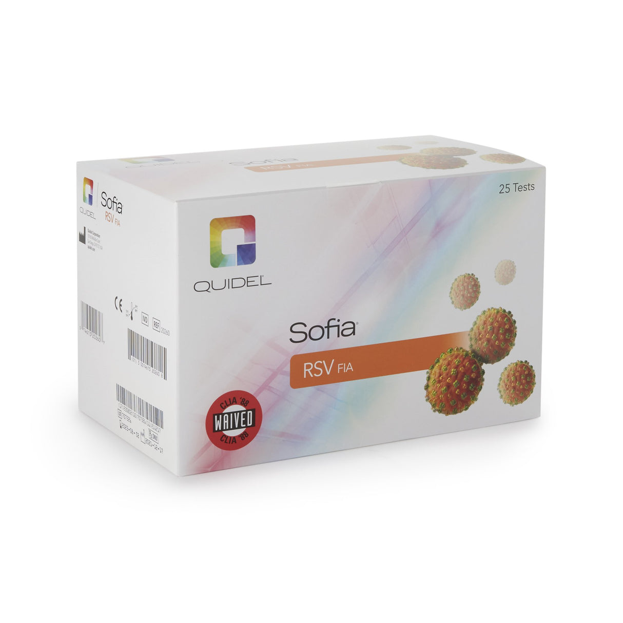 Respiratory Test Kit Sofia RSV FIA Respiratory Syncytial Virus Test (RSV) 25 Tests CLIA Waived
