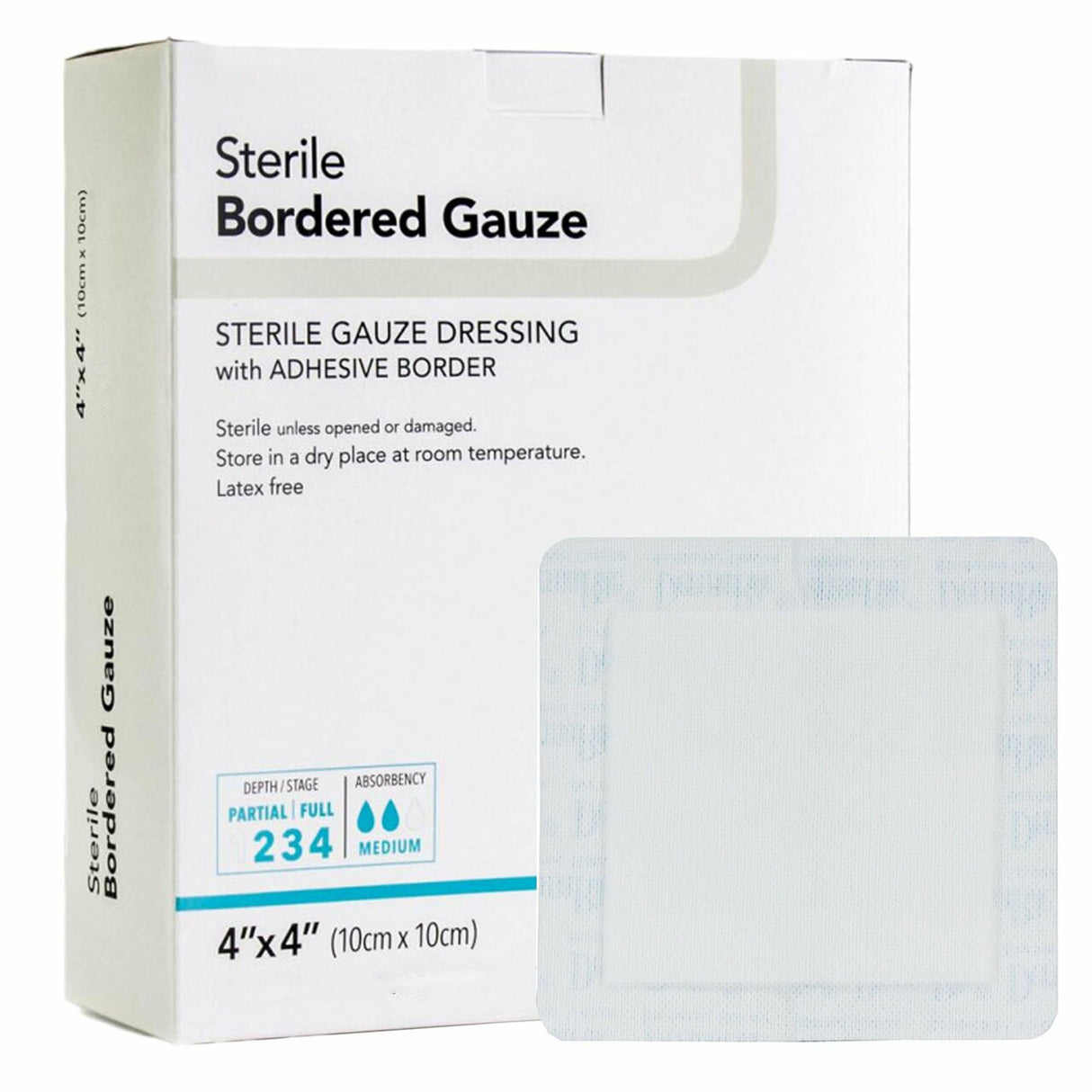 Dermarite® Bordered Gauze Flexible Absorptive Island Dressing - BeHope