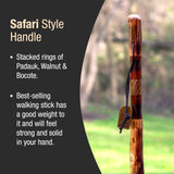 Walking Stick Brazos™ Wood 55 Inch Height Safari - BeHope