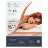 Body Pillow 16 X 52 Inch White Reusable - BeHope