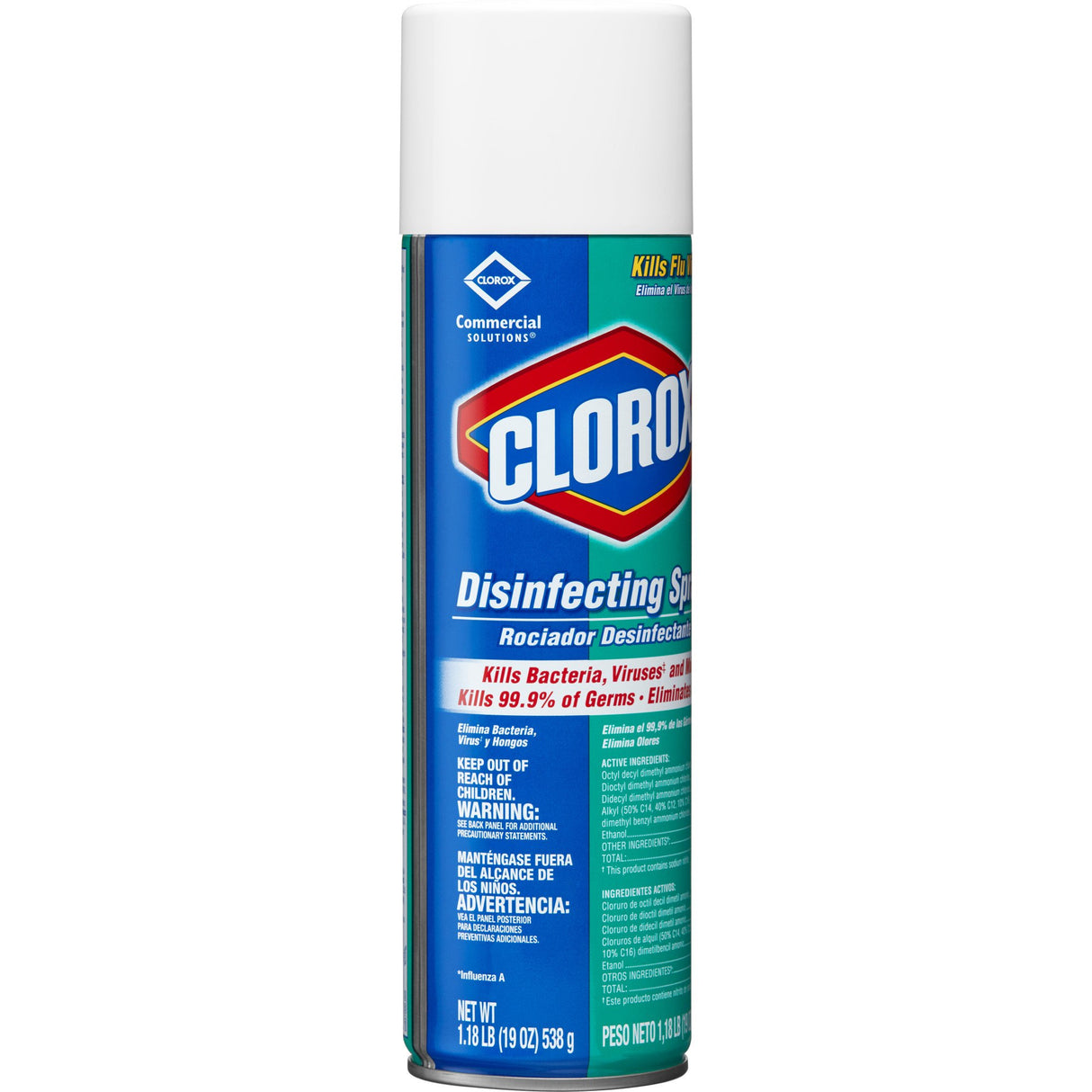 Surface Disinfectant Clorox Commercial Solutions® Clorox® Alcohol Based Aerosol Spray Liquid 19 oz. Can Fresh Scent NonSterile - BeHope