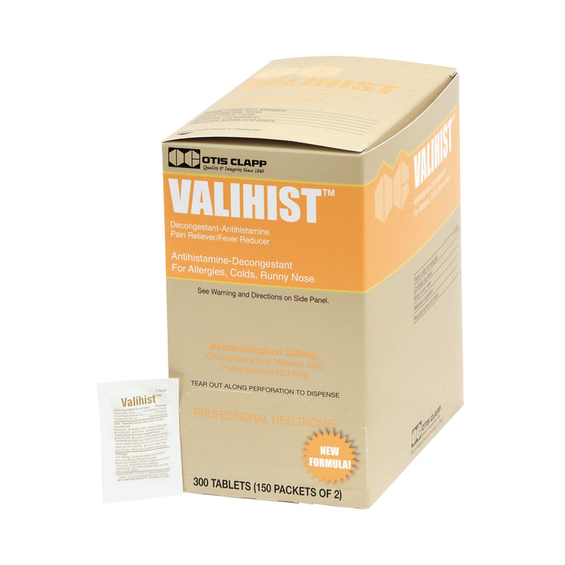 Cold and Cough Relief Valihist™ 325 mg - 2 mg - 5 mg Strength Tablet 2 per Pack - BeHope