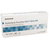 Sterilization Pouch McKesson Ethylene Oxide (EO) Gas / Steam 5-1/4 X 10 Inch Transparent Blue / White Self Seal Paper / Film - BeHope