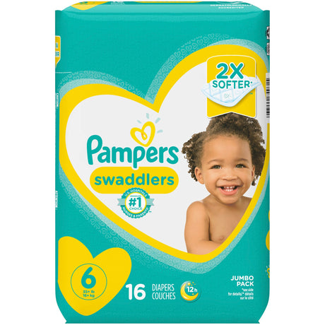Unisex Baby Diaper Pampers® Swaddlers™ Size 6 Disposable Heavy Absorbency - BeHope
