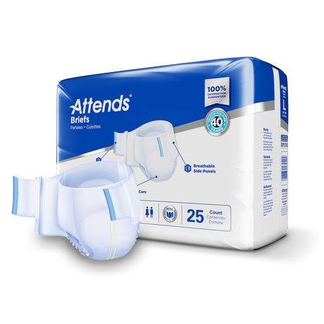 Unisex Adult Incontinence Brief Attends® Care Advanced Large Disposable Heavy Absorbency - BeHope