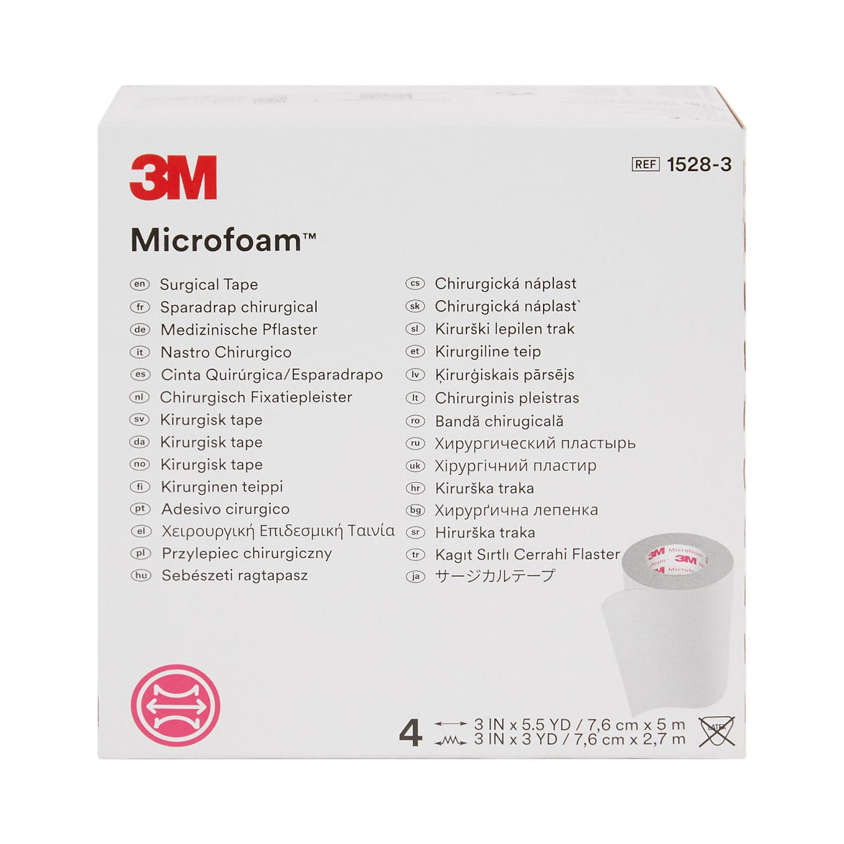 3M Microfoam Surgical Tape for Compression and Secure Dressings - BeHope