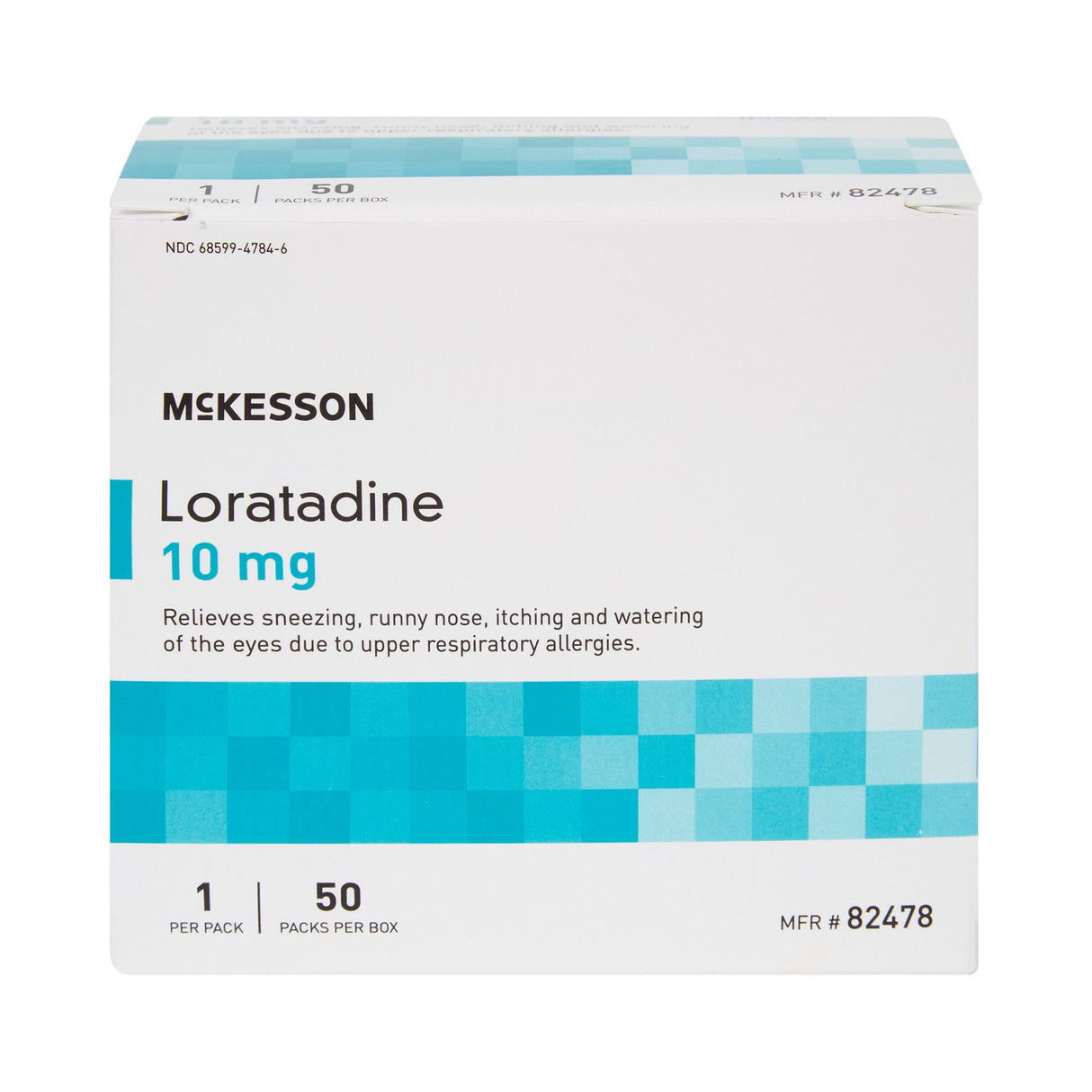 Allergy Relief McKesson 10 mg Strength Tablet 1 per Packet - BeHope