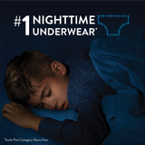 Male Youth Absorbent Underwear GoodNites Pull On with Tear Away Seams 14 to 20 / X-Large Disposable Heavy Absorbency