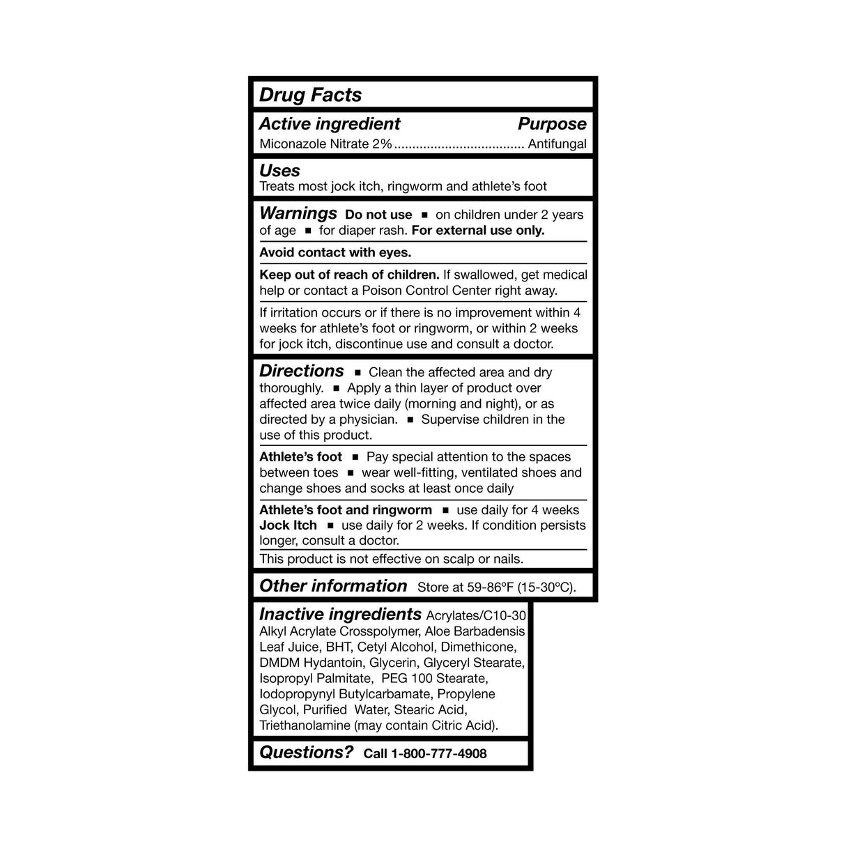 Antifungal McKesson Brand 2% Strength Cream 4 oz. Tube - BeHope