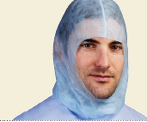 Surgical Head Covering One Size Fits Most White Elastic Closure - BeHope