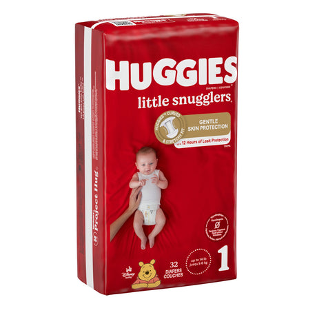 Unisex Baby Diaper Huggies® Little Snugglers Size 1 Disposable Heavy Absorbency - BeHope