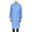 Non-Reinforced Surgical Gown with Towel Astound® Large Blue Sterile AAMI Level 3 Disposable - BeHope