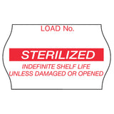 Pre-Printed Label Comply™ Laboratory Use Red Label Sterilized Red Sterilization Label 5/8 X 1-1/8 Inch - BeHope