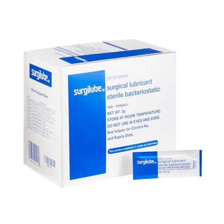 Lubricating Jelly - Carbomer free Surgilube® 3 Gram Individual Packet Sterile - BeHope