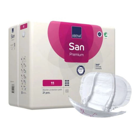 Incontinence Liner Abena® San Premium 14.5 X 28.7 Inch Heavy Absorbency Fluff / Polymer Core Size 11 - BeHope