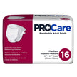Unisex Adult Incontinence Brief ProCare™ Medium Disposable Heavy Absorbency - BeHope