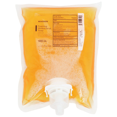 Antibacterial Soap McKesson Foaming 1,000 mL Dispenser Refill Bag Clean Scent - BeHope