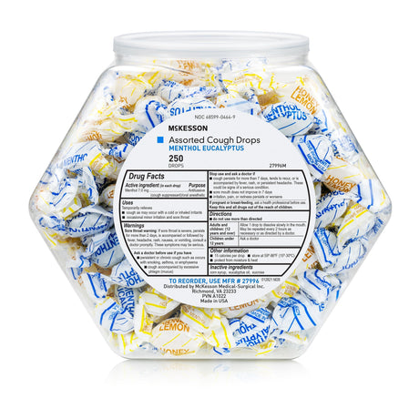 Cold and Cough Relief McKesson Brand 8.6 mg Strength Lozenge 250 per Jar - BeHope