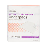 Disposable Underpad McKesson Ultimate Breathable 30 X 36 Inch Fluff / Polymer Heavy Absorbency - BeHope