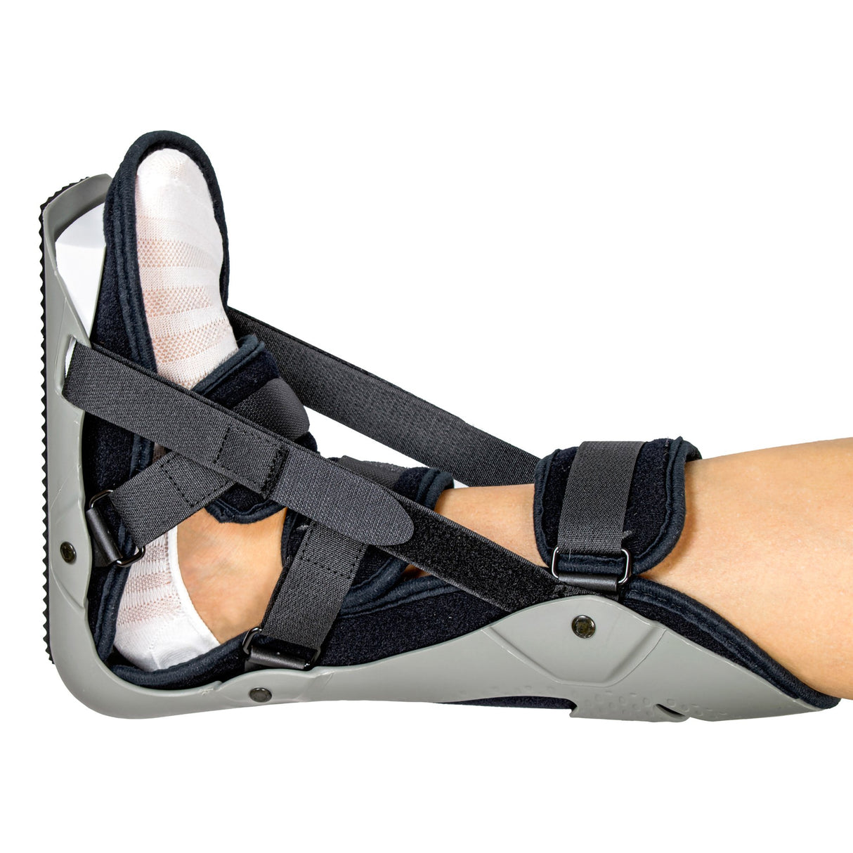 Plantar Fasciitis Night Splint McKesson Large Hook and Loop Closure Male 9-1/2 to 11-1/2 / Female 10 to 12-1/2 Foot - BeHope