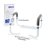 Toilet Safety Rail McKesson White Steel - BeHope