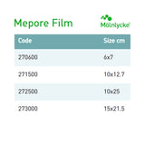 Transparent Film Dressing Mepore Film 4 X 10 Inch Frame Style Delivery Rectangle Sterile