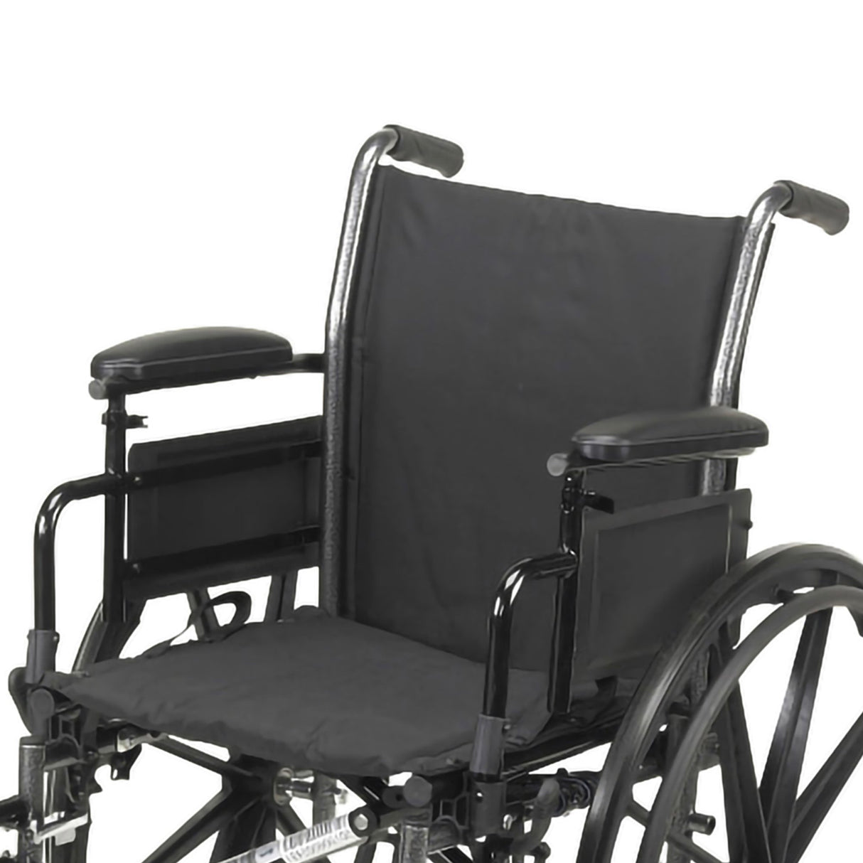 Lightweight Wheelchair McKesson Dual Axle Desk Length Arm Swing-Away Footrest Black Upholstery 20 Inch Seat Width Adult 300 lbs. Weight Capacity - BeHope