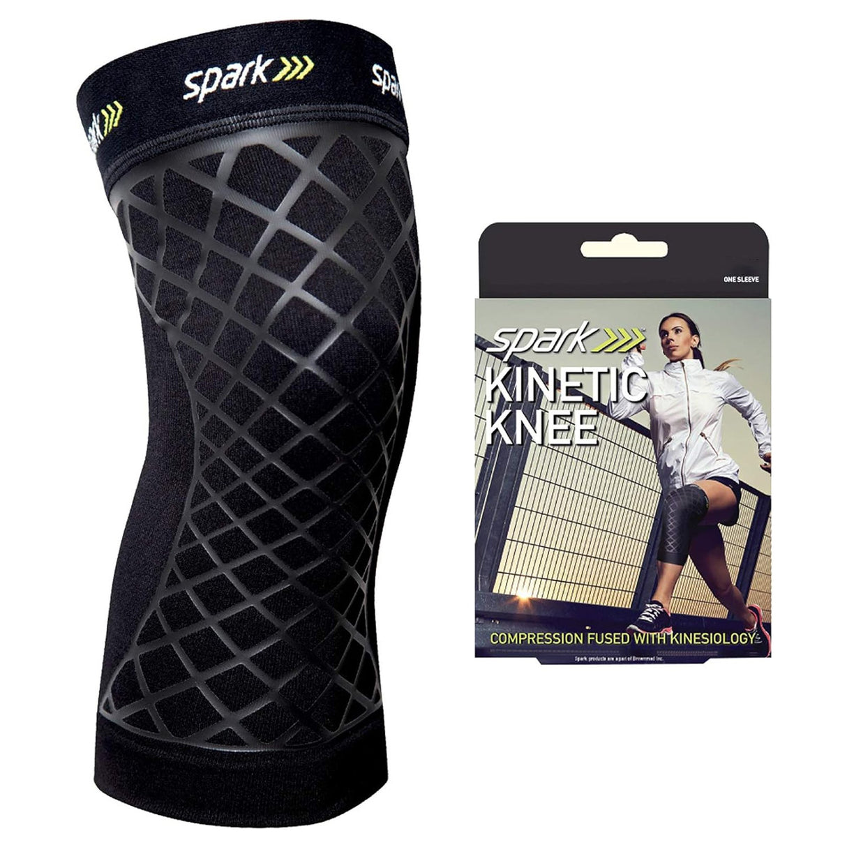 Knee Support Spark Kinetic Knee Small Without Fastening 12 to 14 Inch Knee Circumference Left or Right Knee - BeHope