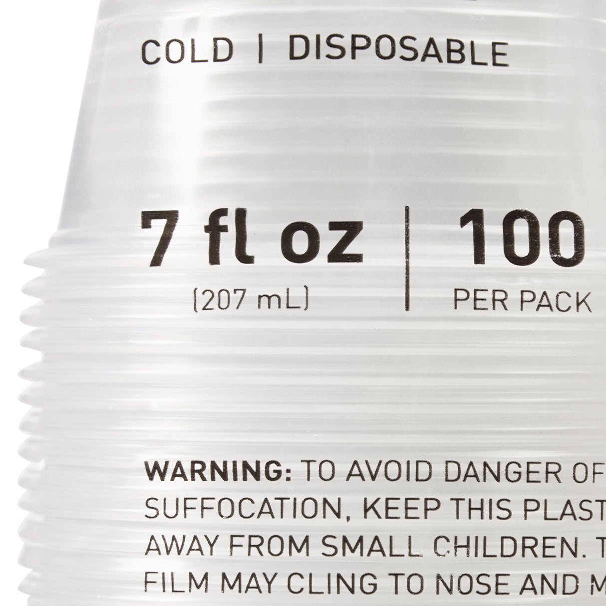 Drinking Cup McKesson 7 oz. Clear Polypropylene Disposable - BeHope