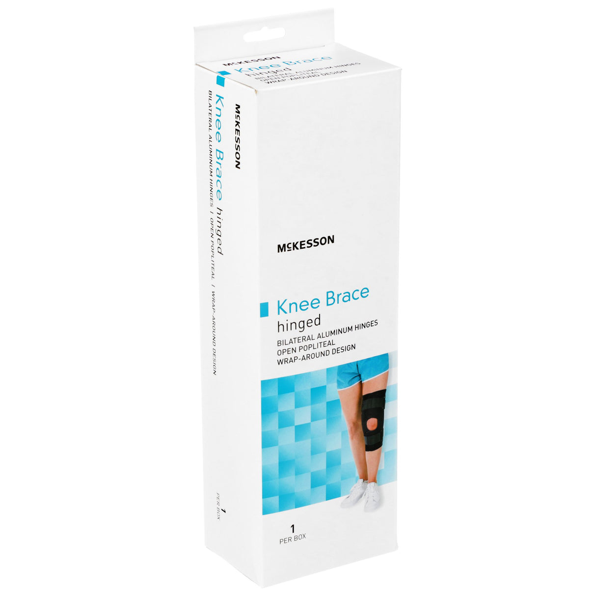 Knee Brace McKesson X-Large Wraparound / Hook and Loop Strap Closure with D-Rings 23 to 25-1/2 Inch Circumference Left or Right Knee - BeHope